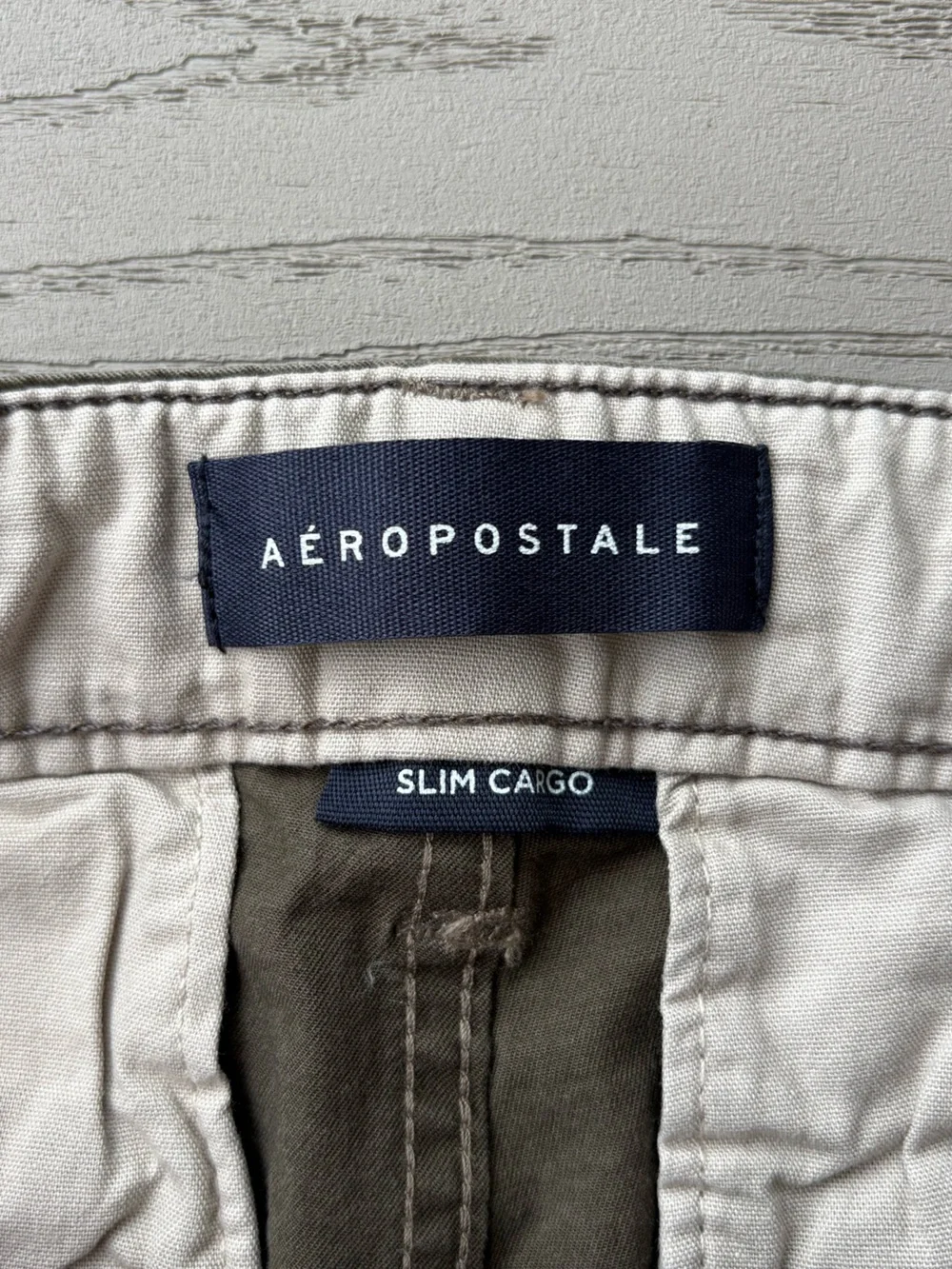 New Aeropostale Sz 31x32 Green Slim Cargo Pants Cotton Utility